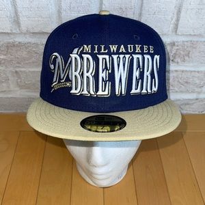 New Era 59Fifty Milwaukee Brewers Fitted Hat Sz 7
